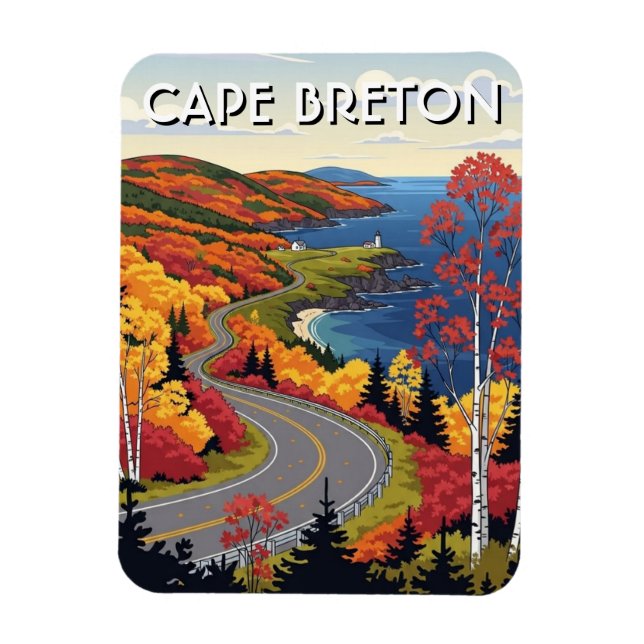 Magnet Flexible Cape Breton Island Canada Wildflowers (Vertical)