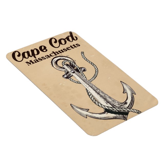 Magnet Flexible Cape Cod Massachusetts Affiche de voyage vintage (Côté Droit)