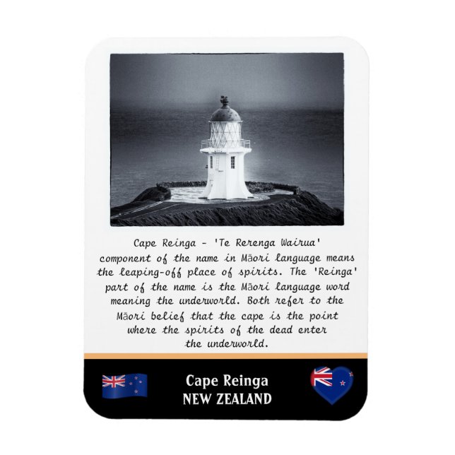 Magnet Flexible Cape Reinga & Lighthouse - Maori / Nouvelle-Zéland (Vertical)