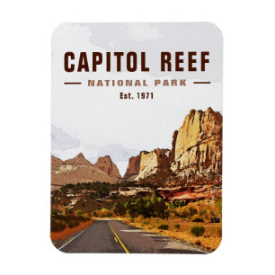 Magnet Flexible Capitol Reef National Park Cathedral Valley Loop