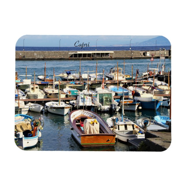 Magnet Flexible Capri, Italie, Bateaux, Marina, Photographie, Magn (Horizontal)