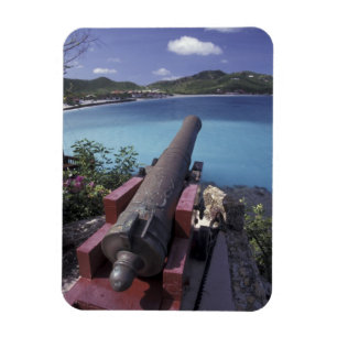 Magnet Flexible CARAÏBES, Saint-Barts, Connon pointant vers la ba