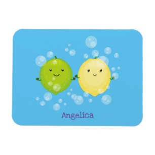 Magnet Flexible Caricature de chaux de citron joyeux