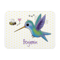 Caricature de colibri d'abeille mignonne
