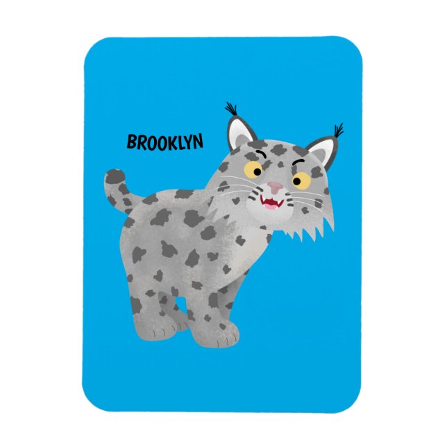 Magnet Flexible Caricature de lynx de lynx de lynx (Vertical)