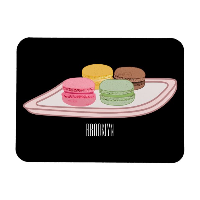 Magnet Flexible Caricature de Macaron (Horizontal)