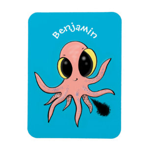 Magnet Flexible Caricature de poulpe de bébé mignonne et cheeky