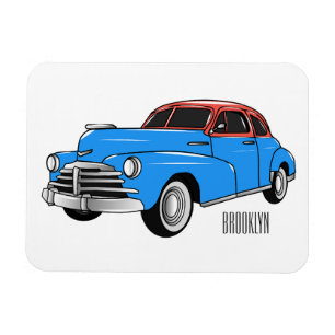 Magnet Flexible Caricature de voiture classique 1948