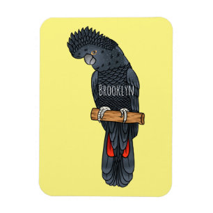 Magnet Flexible Caricature d'oiseau à queue rouge