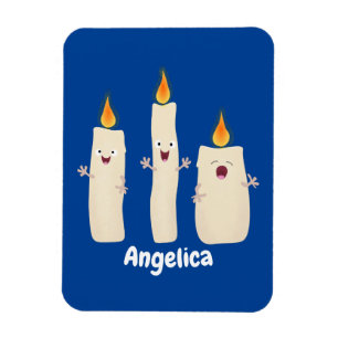 Magnet Flexible Caricature en trois chandelles mignonnes