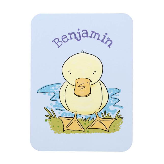 Magnet Flexible Caricature jaune mignon pour canard bébé (Vertical)