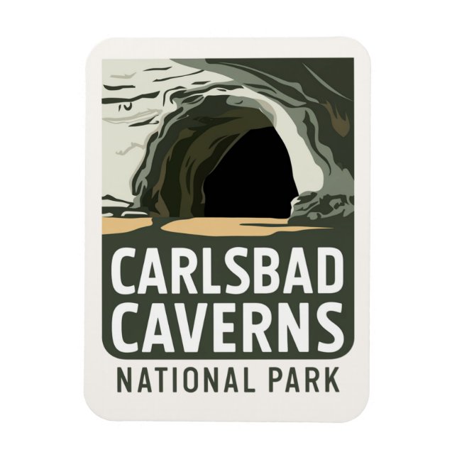 Magnet Flexible Carlsbad Caverns National Park Cadeau ou Souvenir (Vertical)