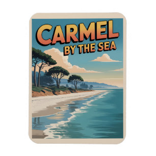 Magnet Flexible Carmel au bord de la mer californie côte pacifique