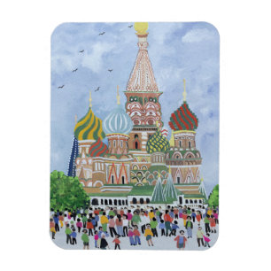 Magnet Flexible Carré rouge 1995 de cathédrale de St Basil