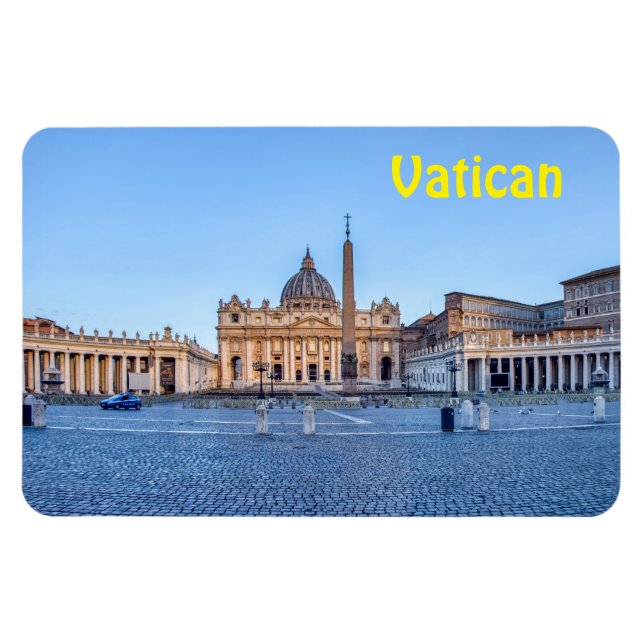 Magnet Flexible Carré Saint-Pierre en Cité du Vatican - Rome, Ital (Horizontal)