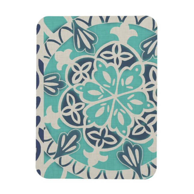 Magnet Flexible Carrelage Batik Bleu I (Vertical)