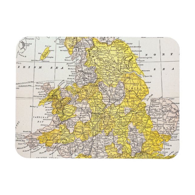 MAGNET FLEXIBLE CARTE : ANGLETERRE ET ALLES (Horizontal)