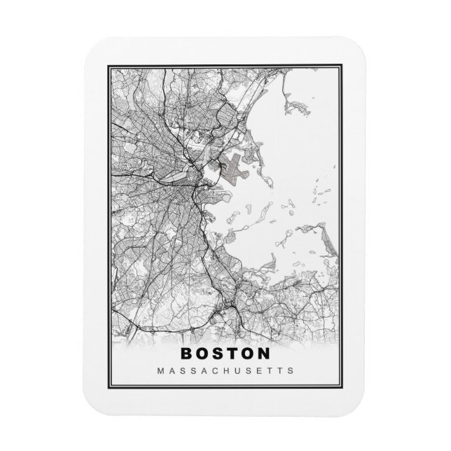 Magnet Flexible Carte Boston (Vertical)