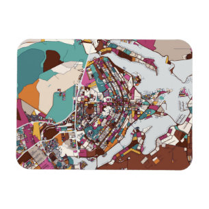 Magnet Flexible Carte colorée de Brasilia