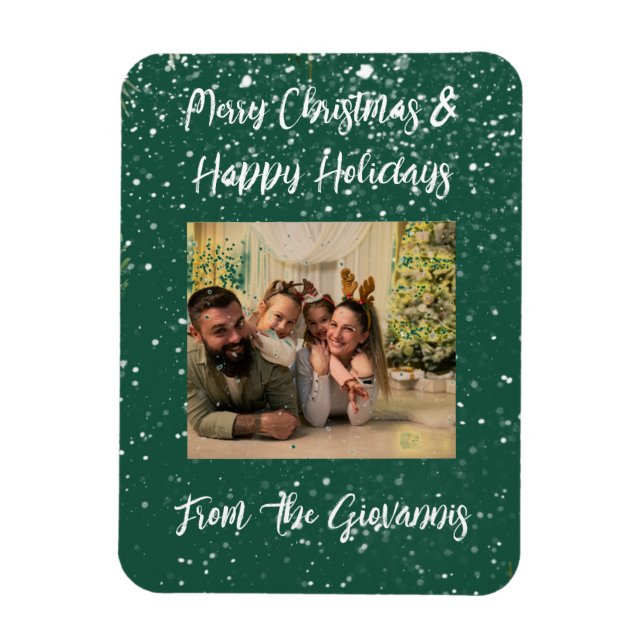 MAGNET FLEXIBLE CARTE D'ACCUEIL PERSONNALISÉE MERRY CHRISTMAS (Vertical)