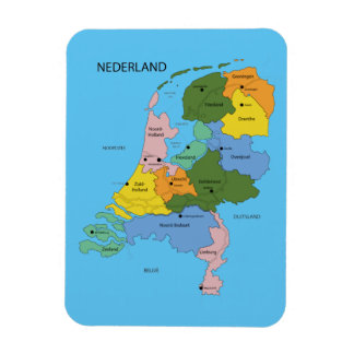 Magnet Flexible Carte d'aimant néerlandais