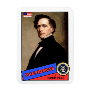 Magnet Flexible Carte de base-ball de Franklin Pierce