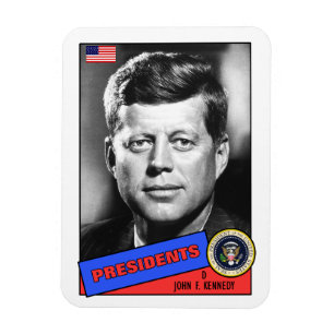 Magnet Flexible Carte de base-ball de John F. Kennedy