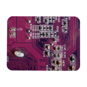Magnet Flexible Carte de circuit électronique rouge