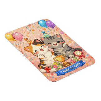 Magnet Flexible Carte de félicitations Chaton Mignon Kawaii Kit de