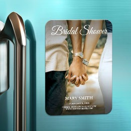 Magnet Flexible Carte de Fête des mariées photo minimaliste à la m