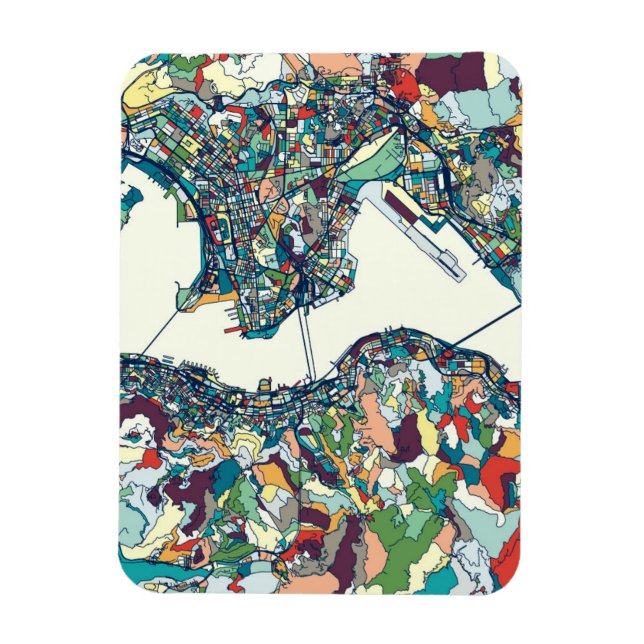 Magnet Flexible Carte de Hong Kong, Chine (Vertical)