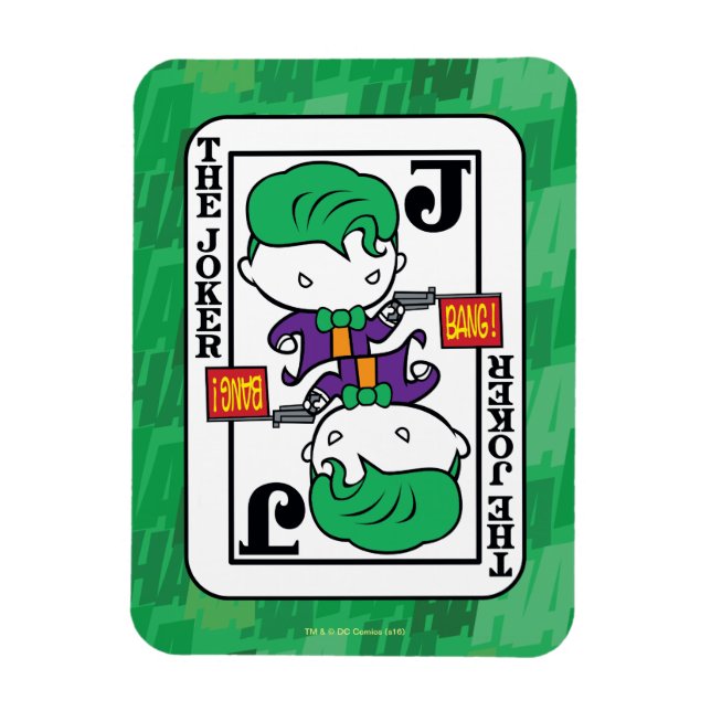Magnet Flexible Carte de jeu Chibi Joker (Vertical)