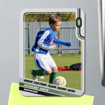 Carte de joueur de football Gris clair Vert