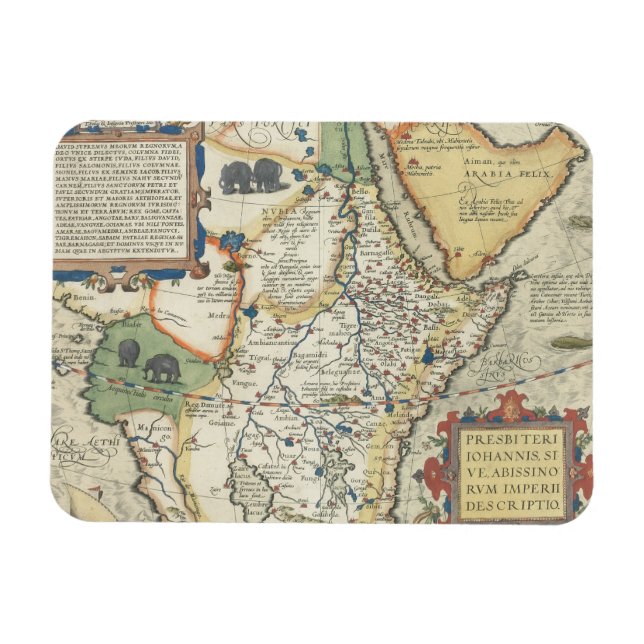 Magnet Flexible Carte de l'Afrique et de la péninsule arabique (Horizontal)
