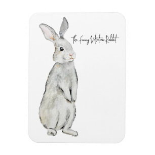 Magnet Flexible Carte de lapin en velours amusant