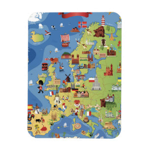 Magnet Flexible Carte de l'Europe