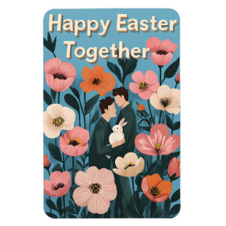 Magnet Flexible Carte de Pâques romantique - Illustration de print