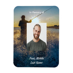 Magnet Flexible Carte de souvenir de poche pour pêcheur à la mouch