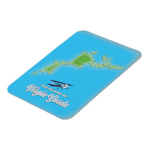 Magnet Flexible Carte de Virgin Gorda