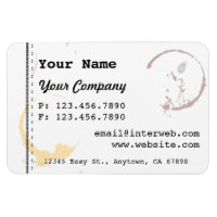 Carte de visite Personnalisé Style Café Stain Magn