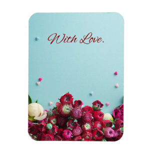 Magnet Flexible Carte de vœux florale minimale – Avec amour botani