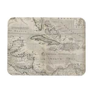 Magnet Flexible Carte des Caraïbes   1715