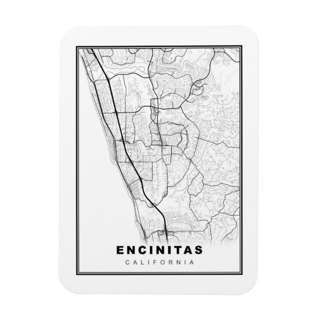 Magnet Flexible Carte des encinitas (Vertical)