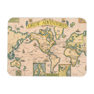 Magnet Flexible Carte des grandes aventures