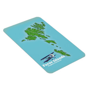 Magnet Flexible Carte des îles Féroé Royaume du Danemark