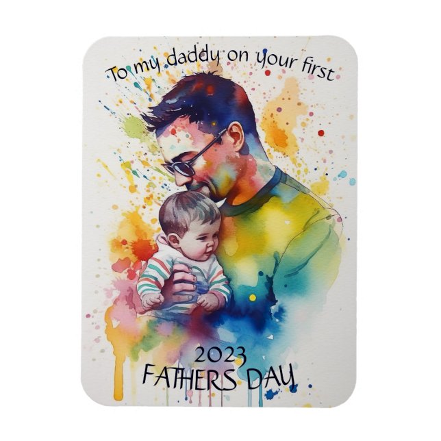 Magnet Flexible carte d'événement spécial pour la première fête de (Vertical)