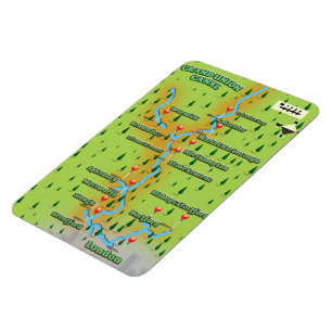 Magnet Flexible Carte du canal de Grand Union