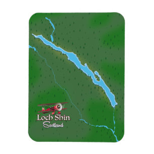Magnet Flexible Carte du Loch Shin Écosse