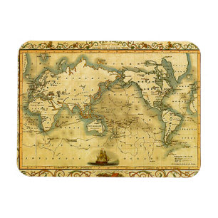 Magnet Flexible Carte du monde antique