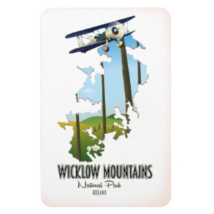 Magnet Flexible carte du parc national de wicklow mountain